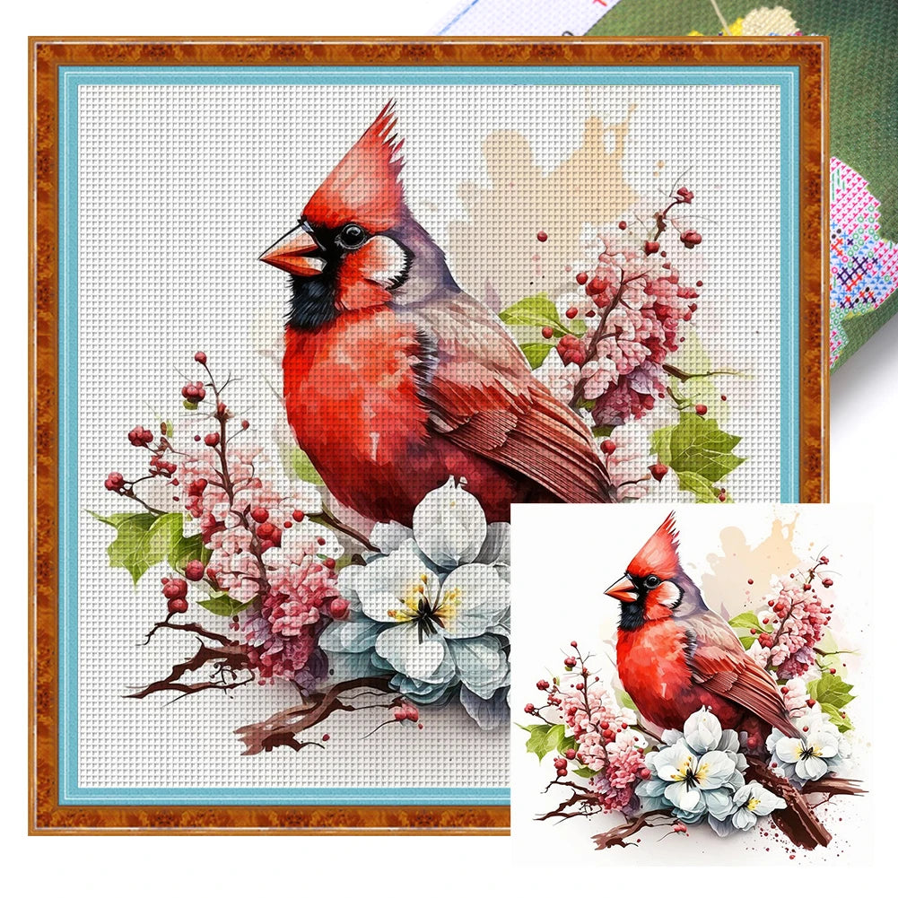 Zestaw Haftu Krzyżykowego ze Zwierzętami – Płótno 18CT + Bawełniane Nici | Ekologiczny Zestaw DIY 20×20 cm