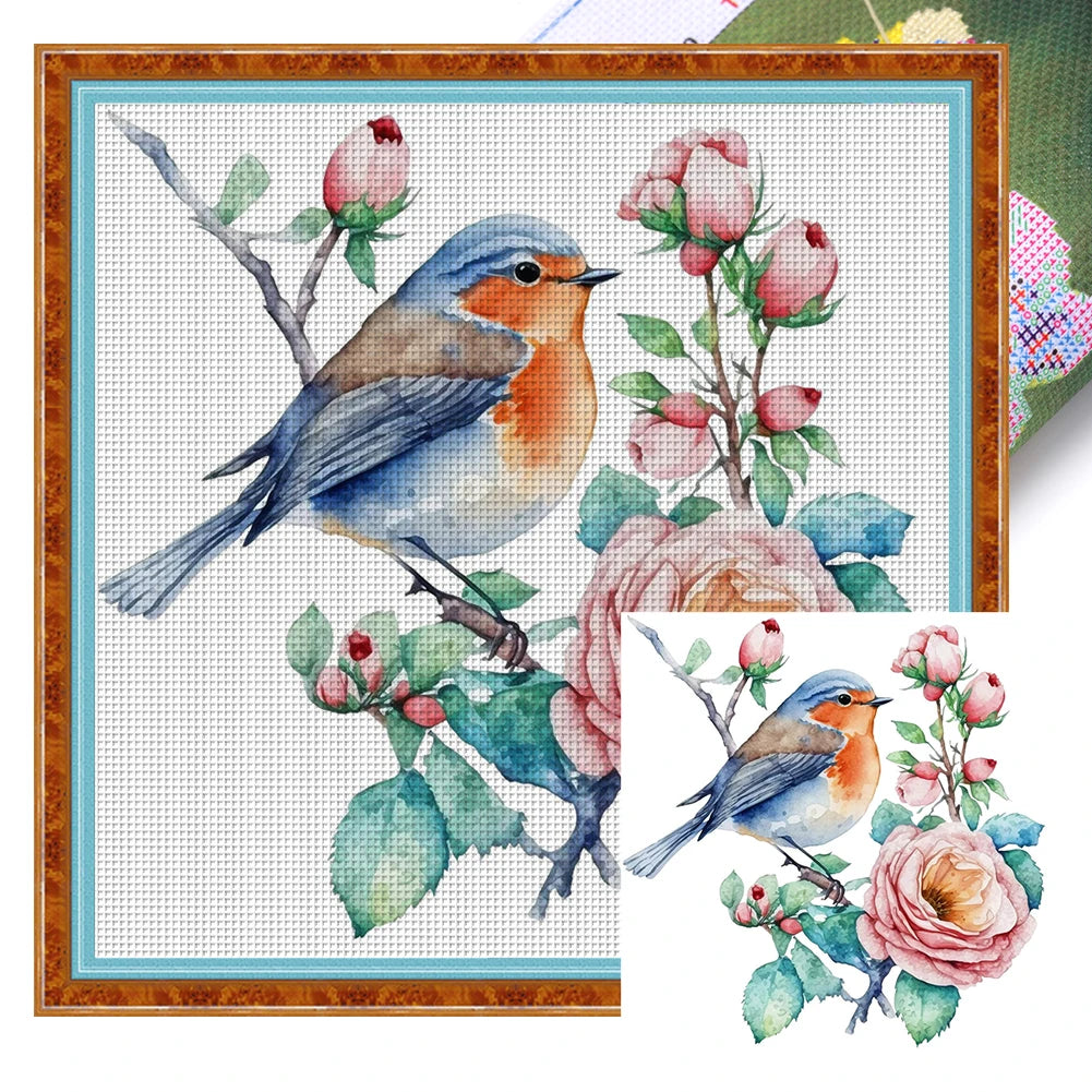 Zestaw Haftu Krzyżykowego ze Zwierzętami – Płótno 18CT + Bawełniane Nici | Ekologiczny Zestaw DIY 20×20 cm