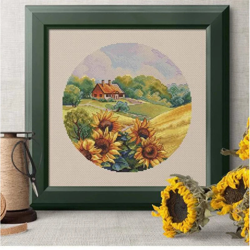 Zestaw Haftu Krzyżykowego XIUSPRING 18CT – Motyw Kreskówkowy | Bawełna 100%, Płótno 25×25 cm | Dekoracja DIY