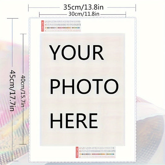 Personalizowany Zestaw Diamentowego Malowania 5D – Obraz z Własnego Zdjęcia 30×40 cm