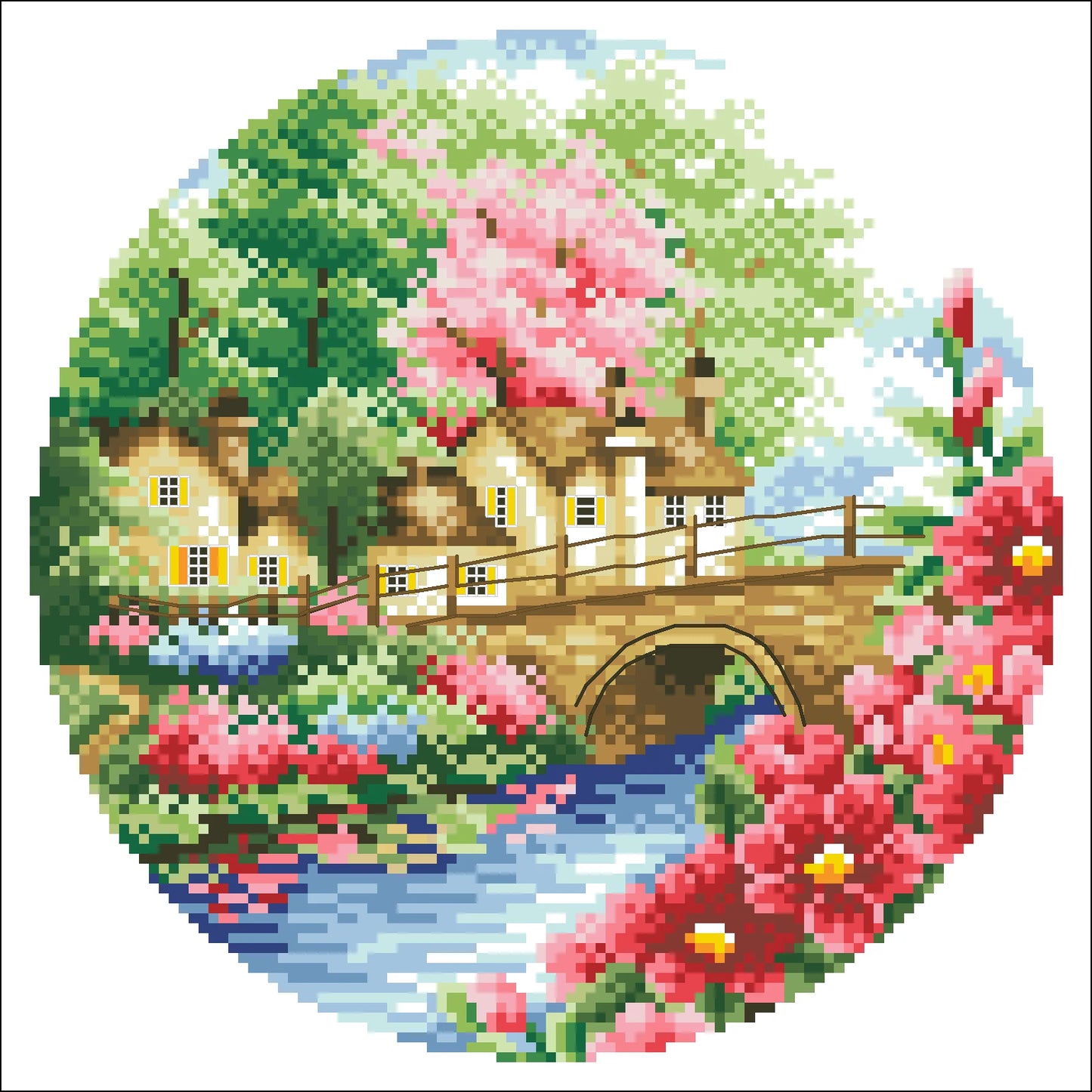Zestaw Haftu Krzyżykowego XIUSPRING 18CT – Motyw Kreskówkowy | Bawełna 100%, Płótno 25×25 cm | Dekoracja DIY